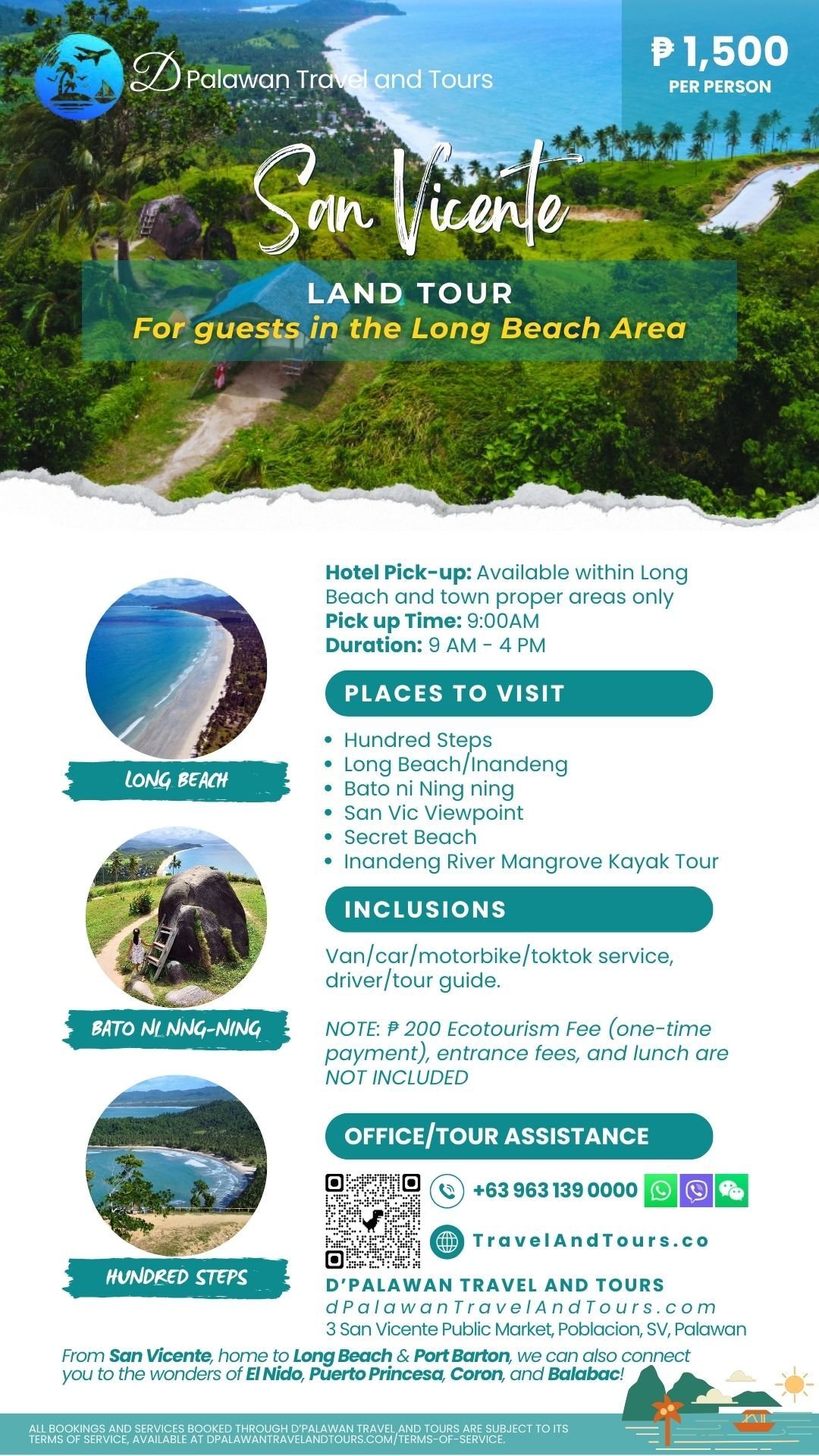 San Vicente Long Beach Land Tour Joiners Palawan Philippines