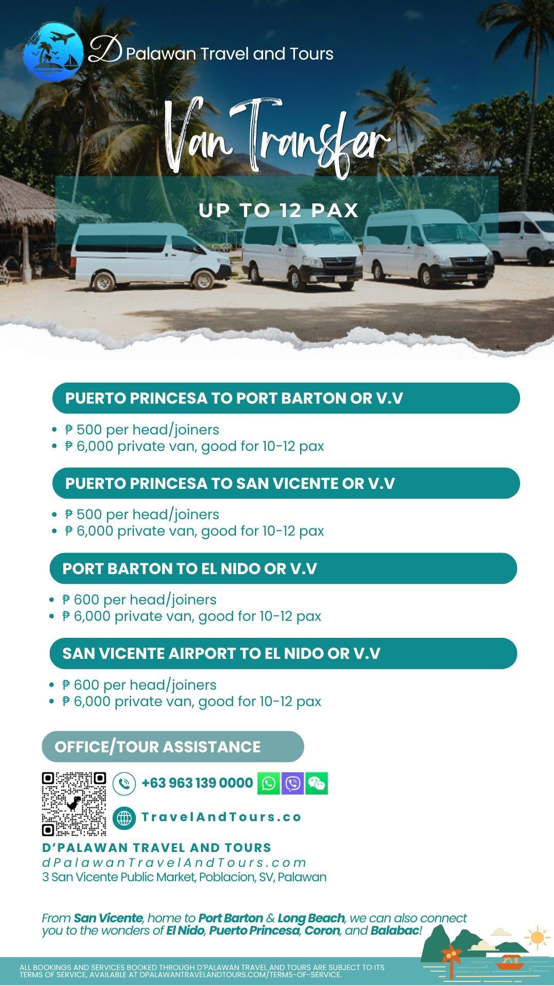 Joiners Van Transfer Puerto Princesa El Nido Port Barton San Vicente Palawan Philippines Joiners Van Transfer Puerto Princesa El Nido Port Barton San Vicente Palawan Philippines