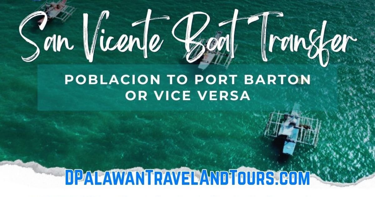Boat Transfer San Vicente Airport Port Barton